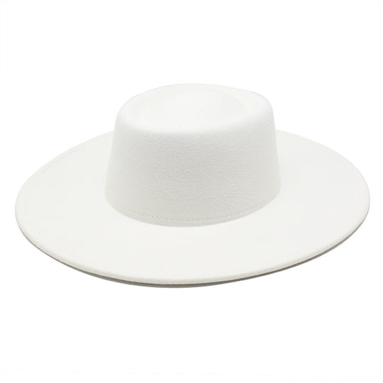 Men And Women Fashion Simple Felt Bowler Hat