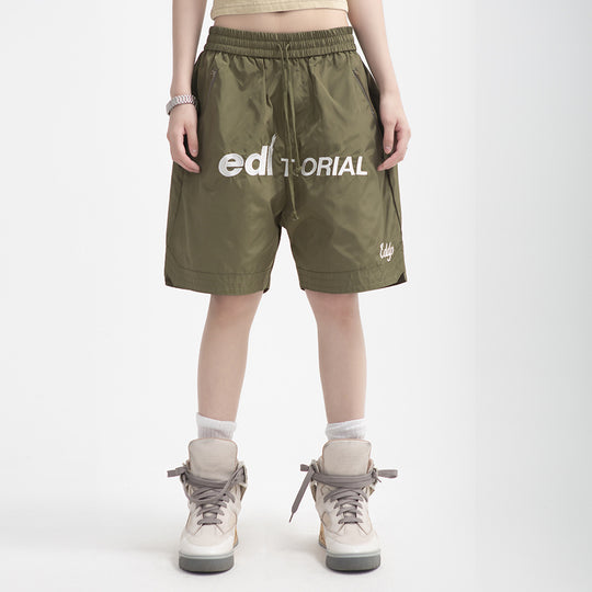 Embroidered Letters Basketball Shorts Men