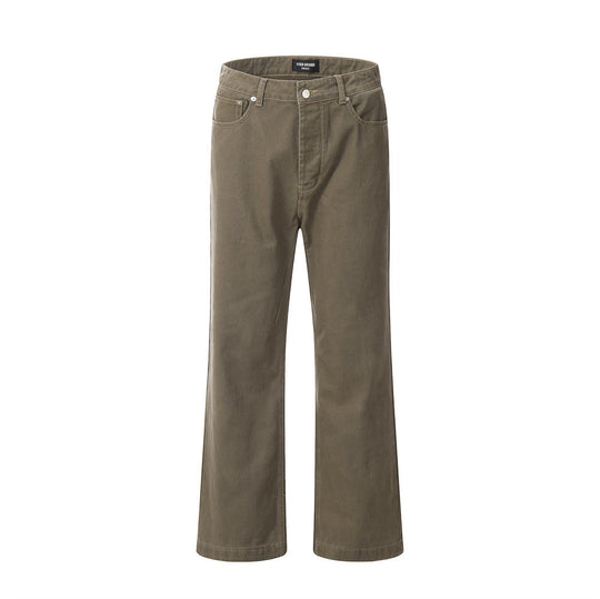 Fashion Denim Straight-leg Trousers Men