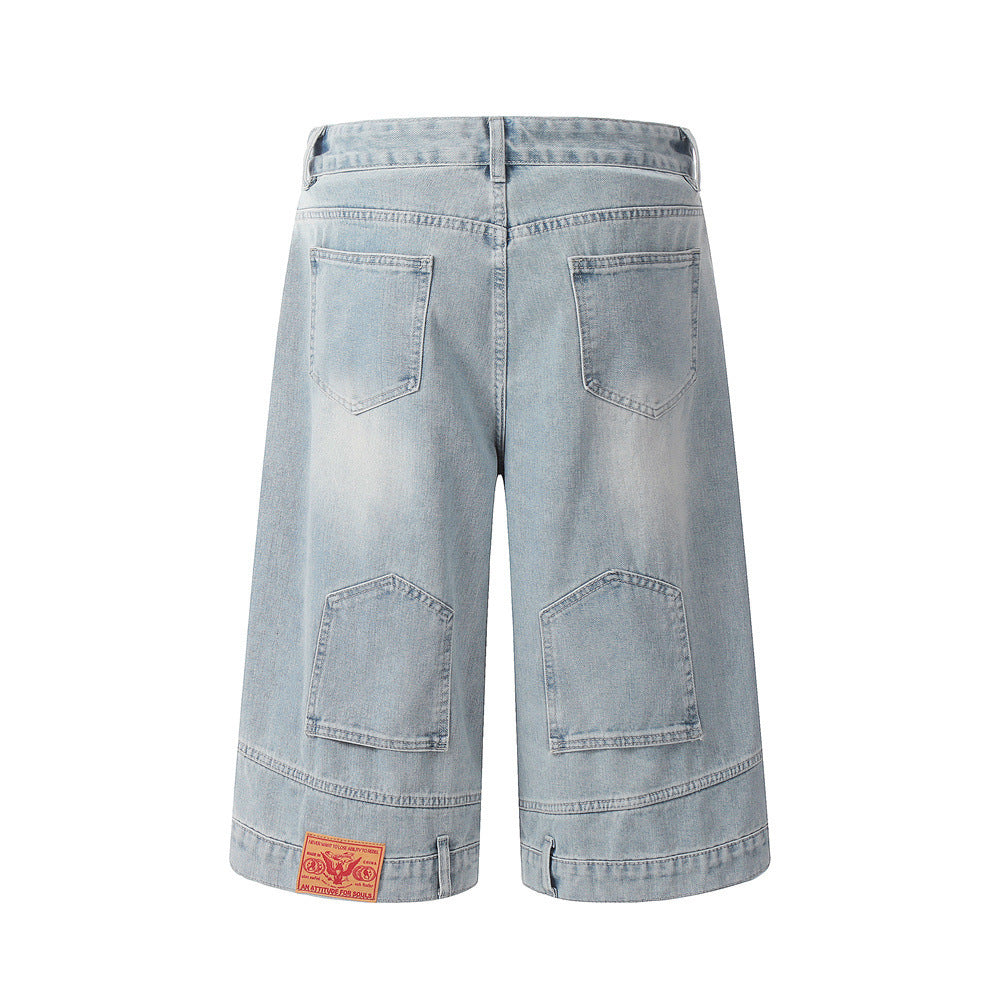 Fashion Work Clothes Denim Shorts Men