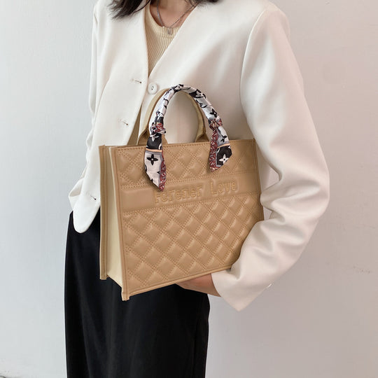 Fashion Retro Atmosphere Silk Scarf Handbag