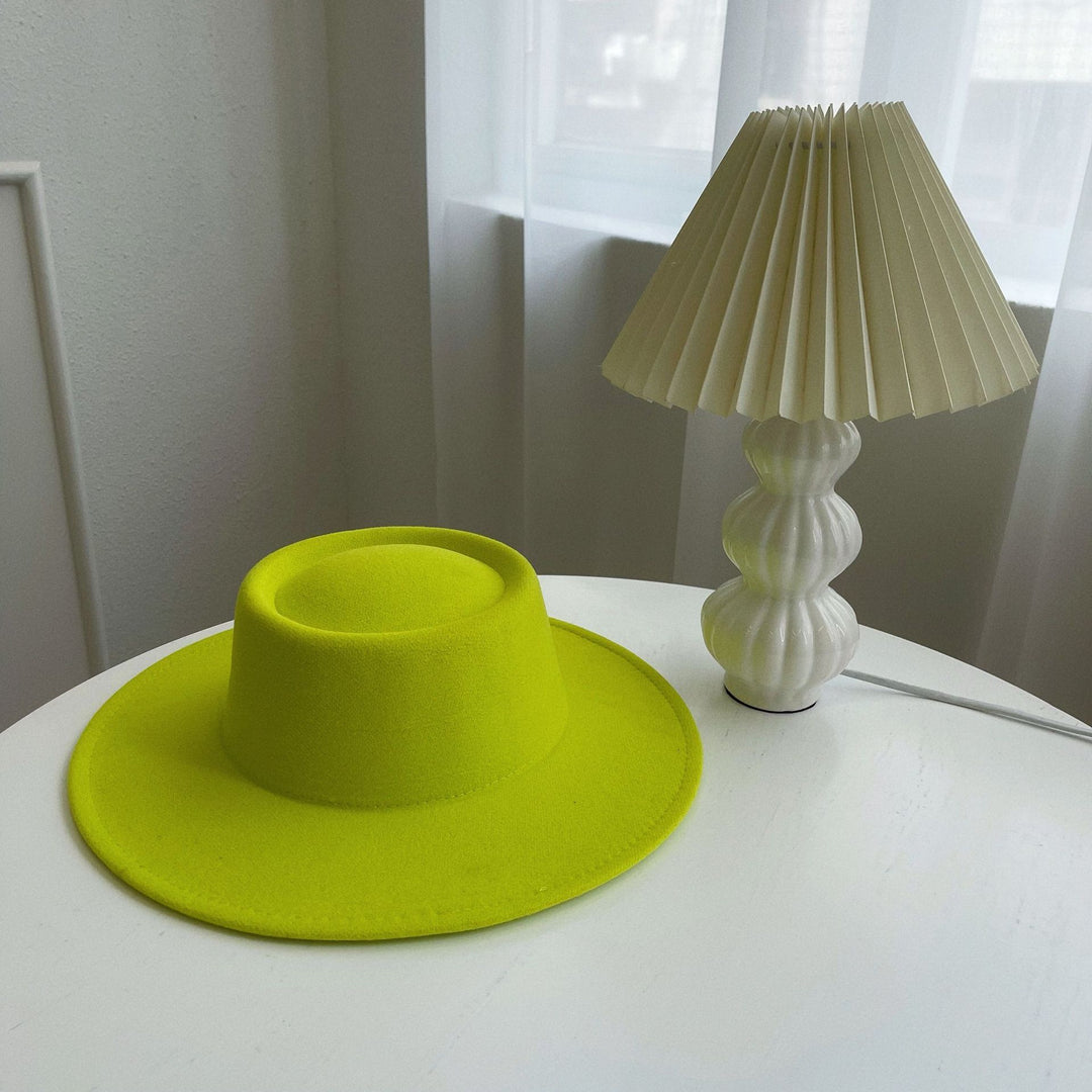 Men And Women Fashion Simple Felt Bowler Hat