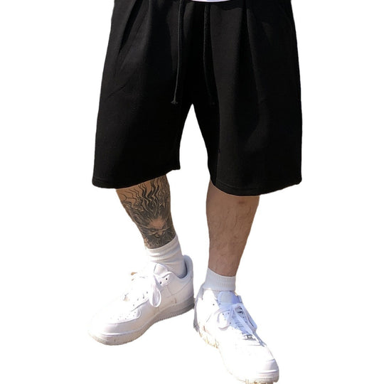 American Street Fitness Sports Loose Shorts Men