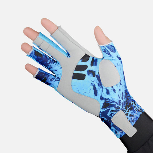 Fishing Gloves Exposed Five Fingers Breathable Non-slip Sunscreen Men