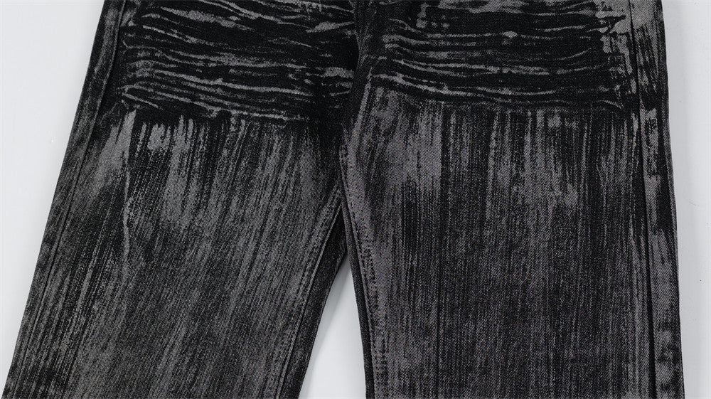 Tie Dye Fashionable Denim Trousers Men