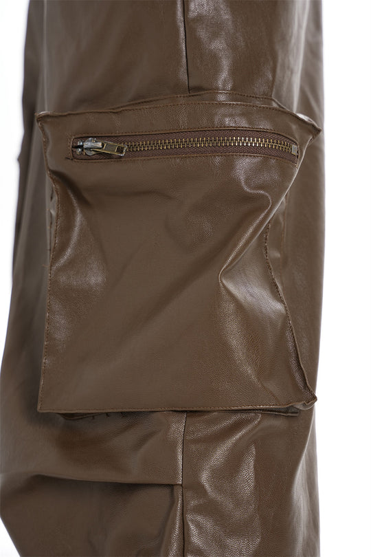 Tooling PU Leather Trousers For Men And Women