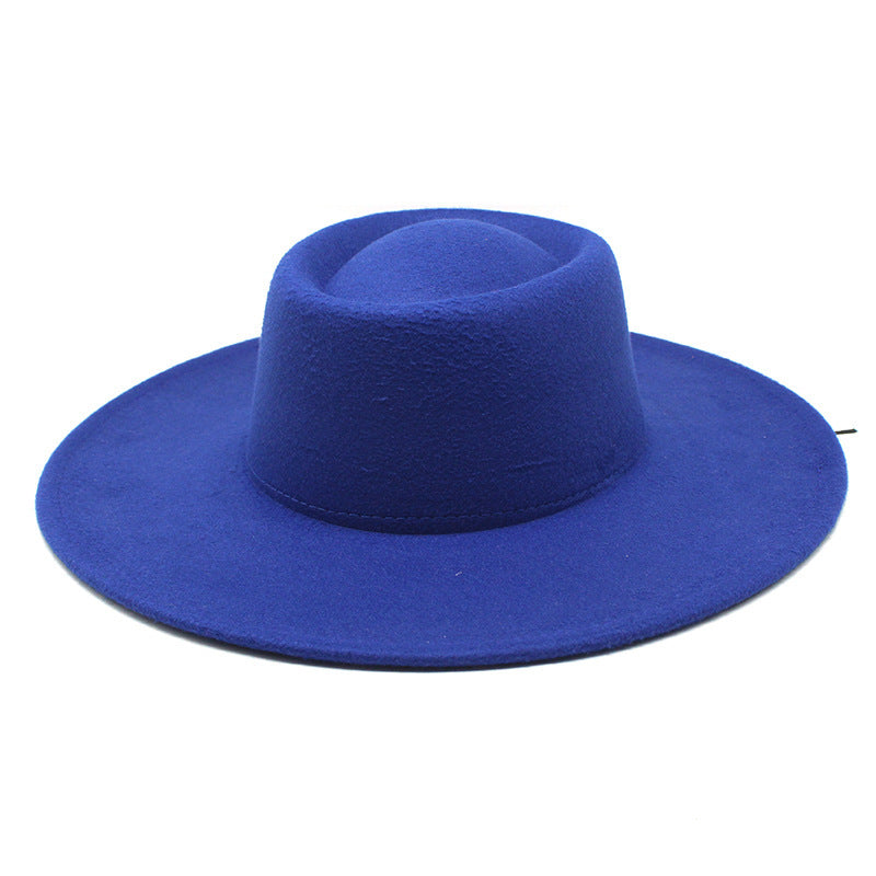 Men And Women Fashion Simple Felt Bowler Hat