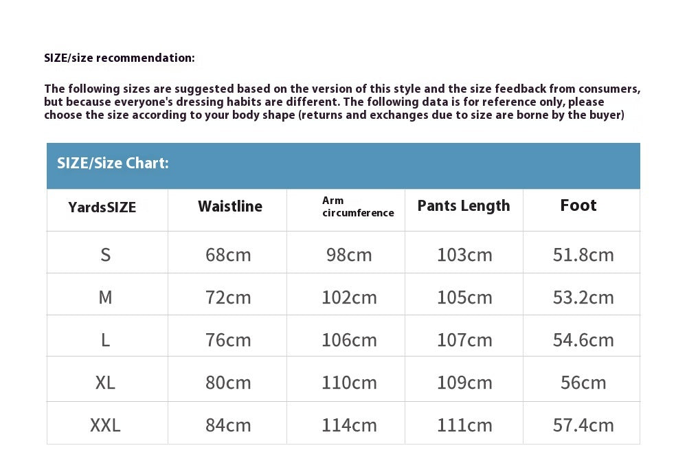 Fashion Printed Straight-leg Trousers Men