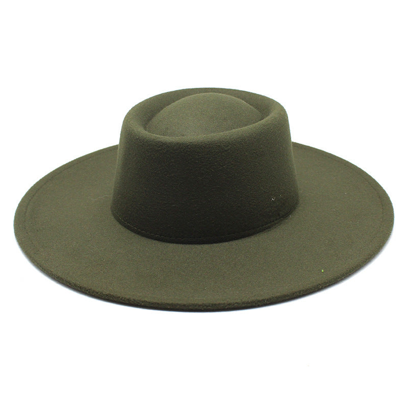 Men And Women Fashion Simple Felt Bowler Hat