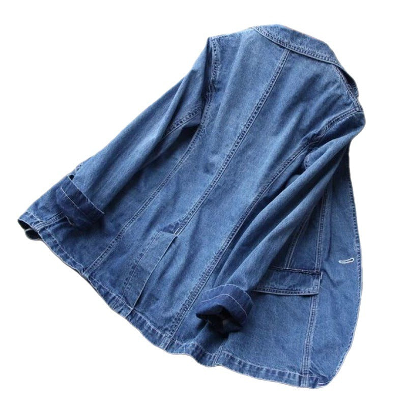 Denim Suit Jacket For Women Spring And Autumn New