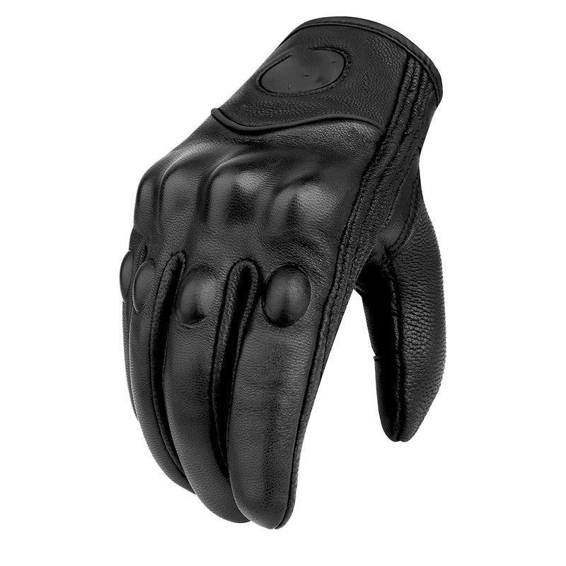 Motorcycle Leather Gloves Motorcycle Brigade Motorcycle Riding Half Finger For Men And Women