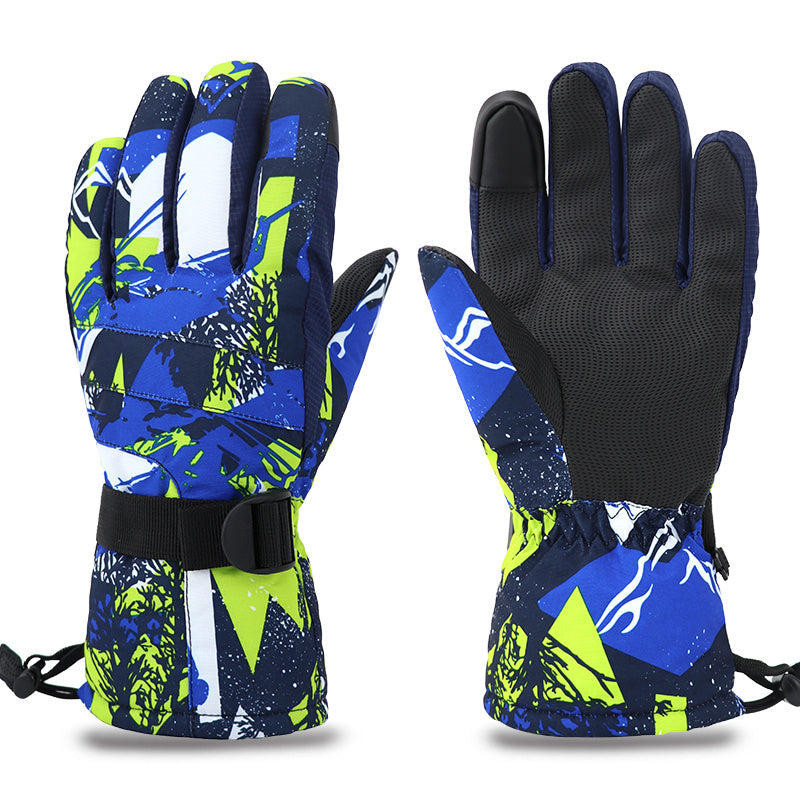 Warm Ski Gloves For Men And Women With Touch Screen Waterproof Riding In Winter