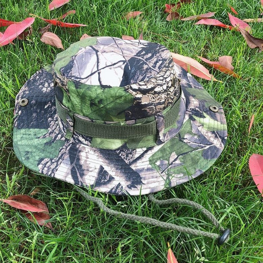 Boonie Hat Beige Broad-brimmed Hat Checked Cloth Men Women Mountaineering Outdoor Double-sided