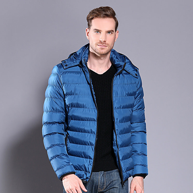 Winter Hooded Down Cotton Padded Jacket Male