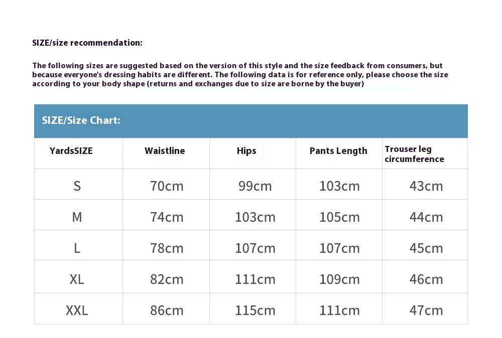 Washing Water Denim Straight-leg Trousers Men