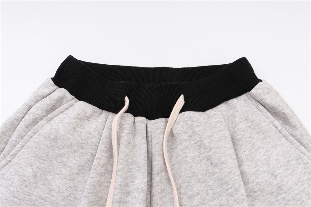 Color Matching Straight Casual Trousers For Men