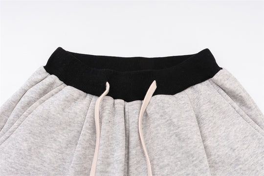 Color Matching Straight Casual Trousers For Men