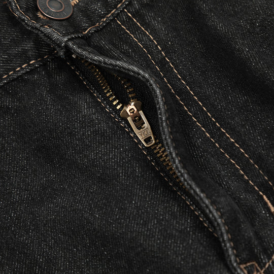 Fashion Punk Patch Denim Trousers Men