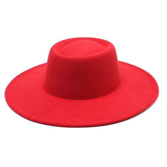 Men And Women Fashion Simple Felt Bowler Hat