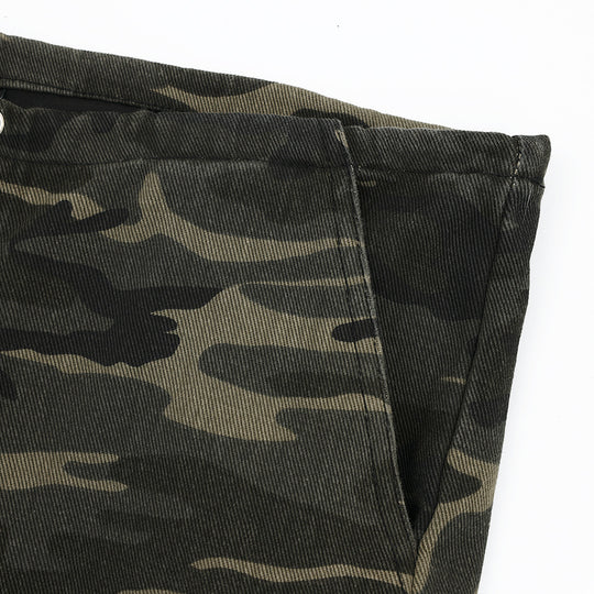 American Camouflage Workwear Straight-leg Trousers Men