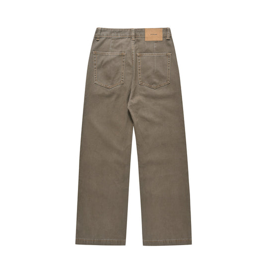 American Retro Denim Straight-leg Trousers Men