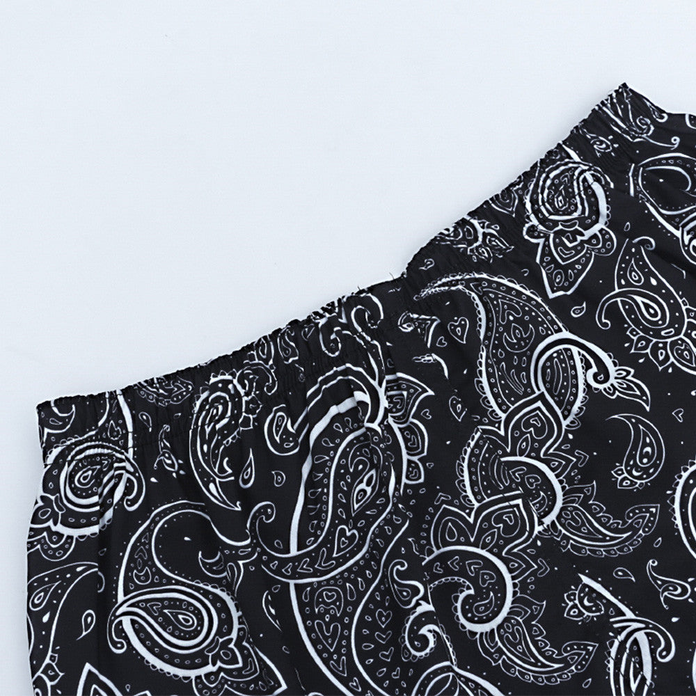 Fashion Paisley Full Printed Shorts Men