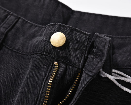 Washing Water Denim Straight-leg Trousers Men