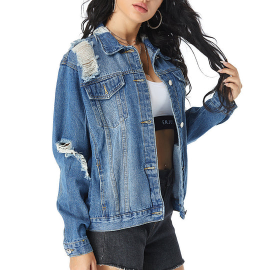 European And American Slim All-match Denim Female Jacket Women
