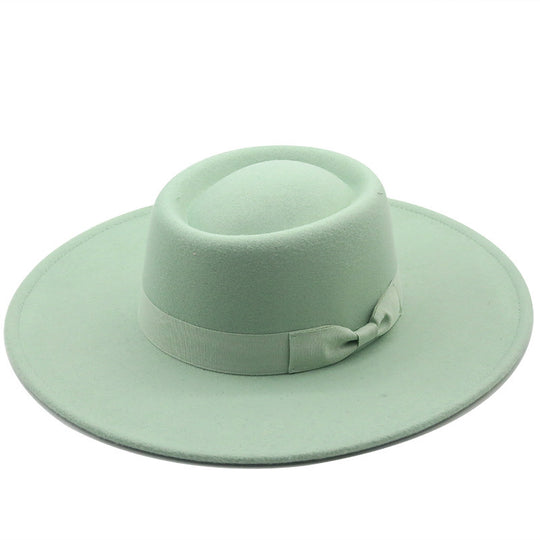 Top Hat Men And Women Concave Black Top Hat Felt Hat