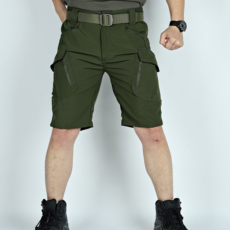 Summer Tactical Five-point Thin Shorts Men