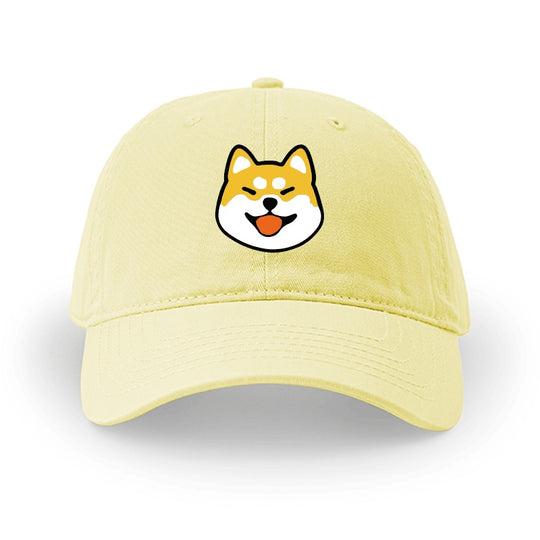 Men And Women Simple Cotton Shiba Inu Pattern Hat