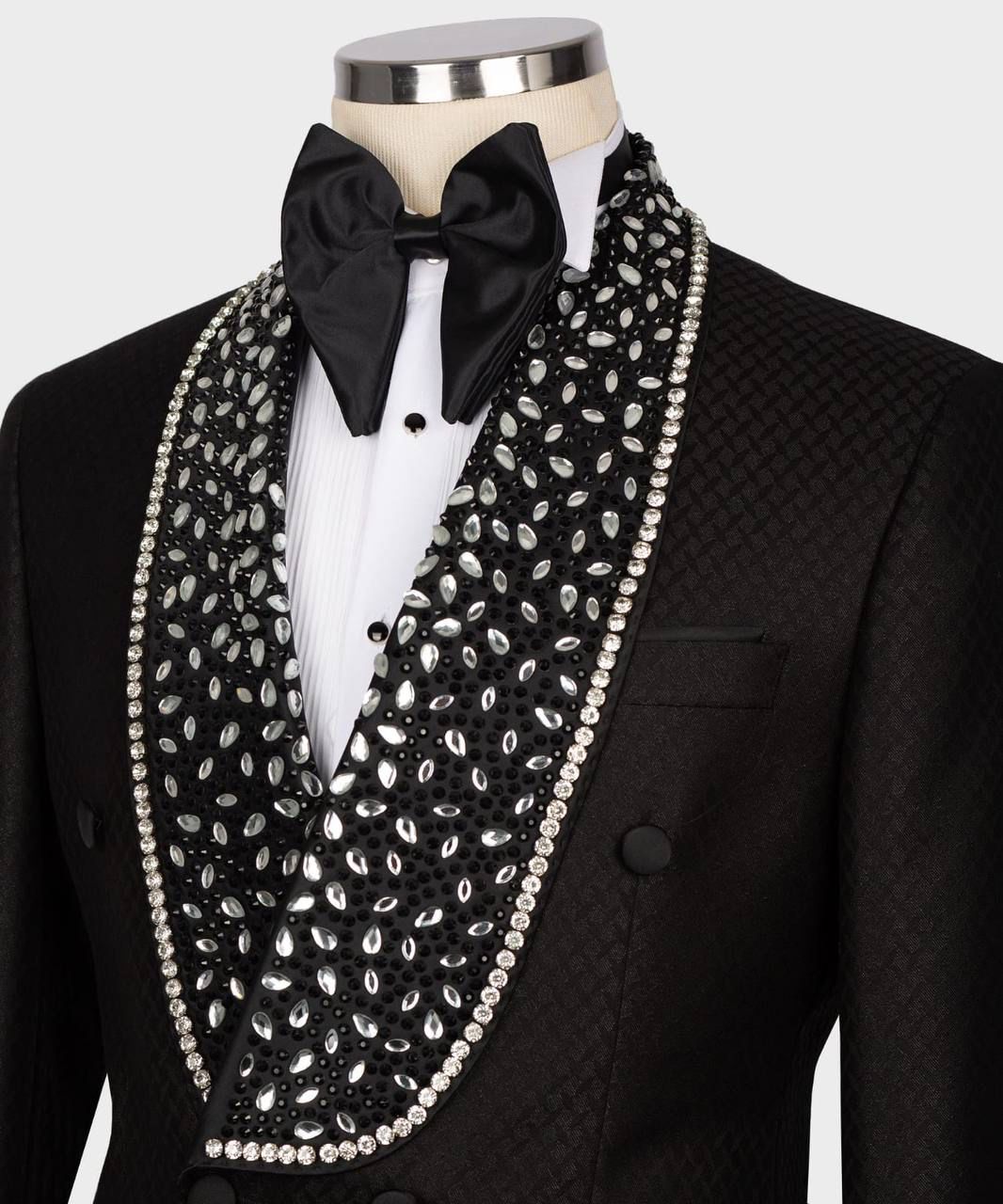 Acme Stones Detailed Belted Tuxedo