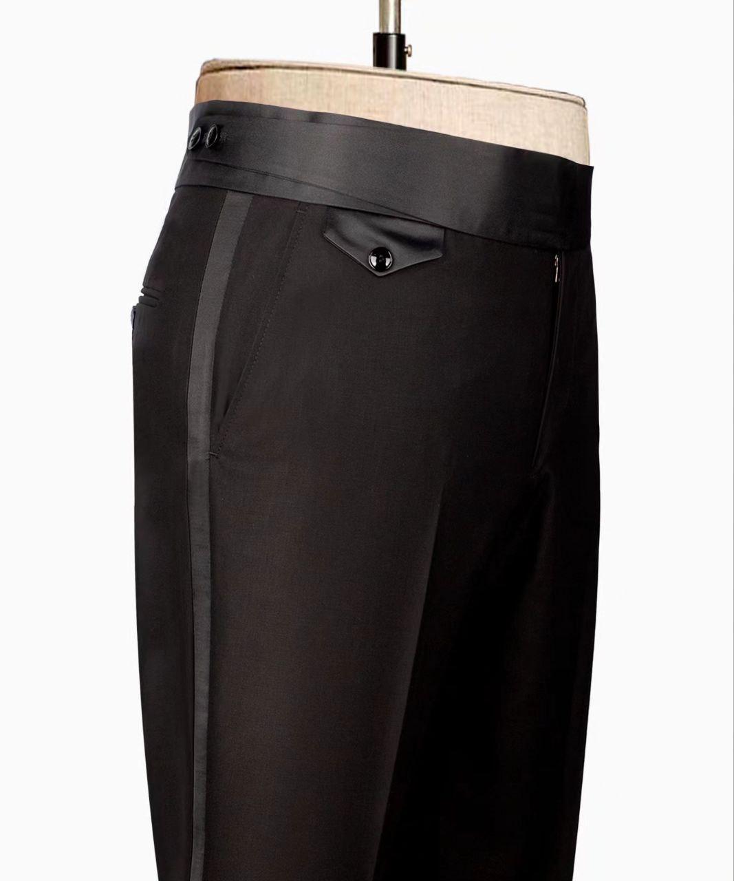 Acme Stones Detailed Belted Tuxedo