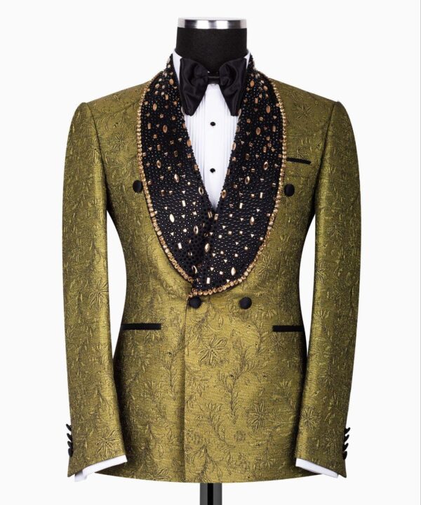 Acme Stones Detailed Belted Tuxedo