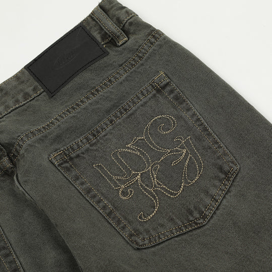 Worn Denim Straight-leg Trousers Men