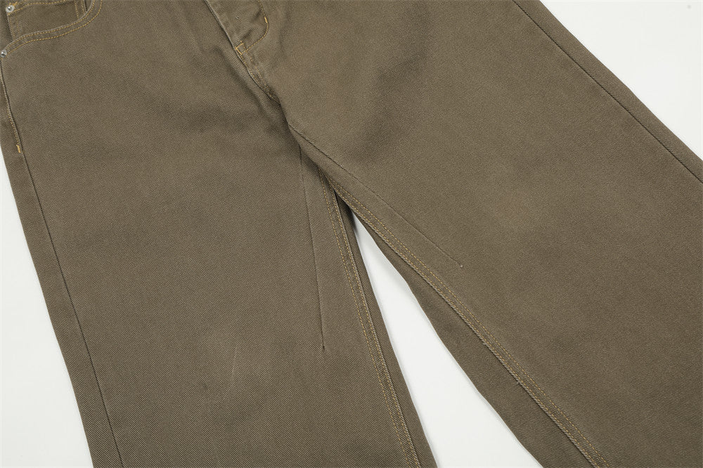 Fashion Denim Straight-leg Trousers Men