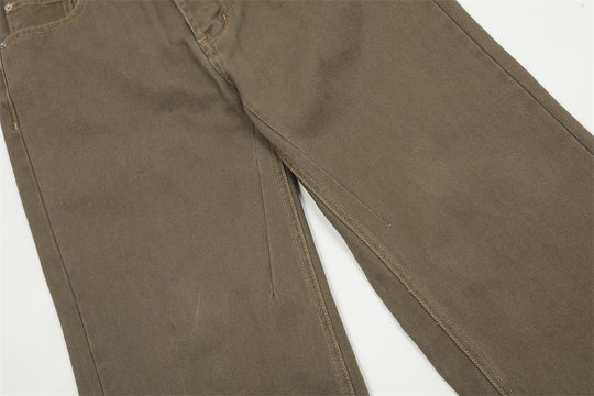 Fashion Denim Straight-leg Trousers Men