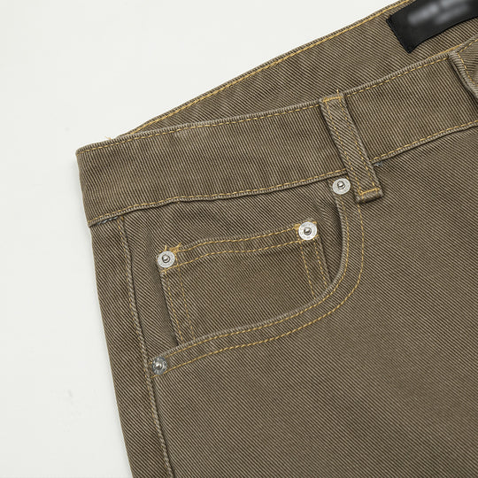 Fashion Denim Straight-leg Trousers Men