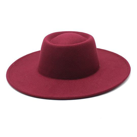 Men And Women Fashion Simple Felt Bowler Hat