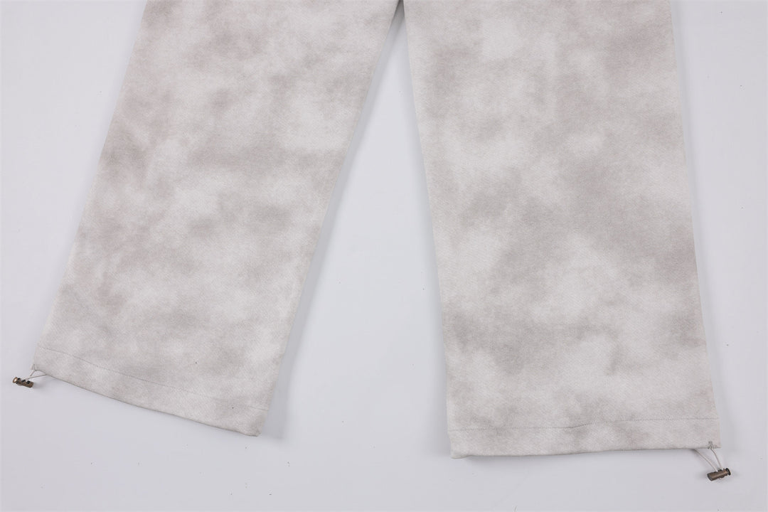 Stitching Fashion Striped Casual Trousers Men