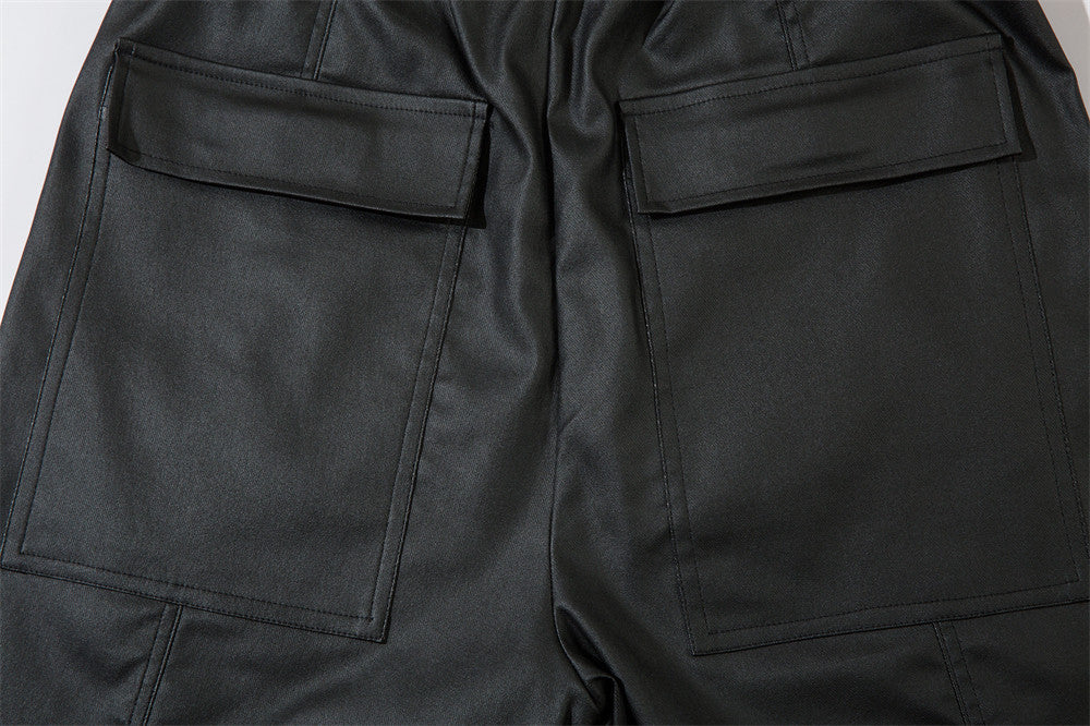 Fashion Personality Stitching Cargo Shorts Men