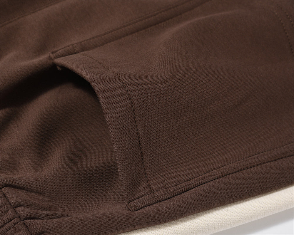 Fashion Stitching Casual Wide-leg Trousers Men