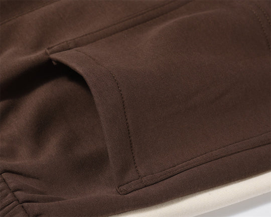 Fashion Stitching Casual Wide-leg Trousers Men