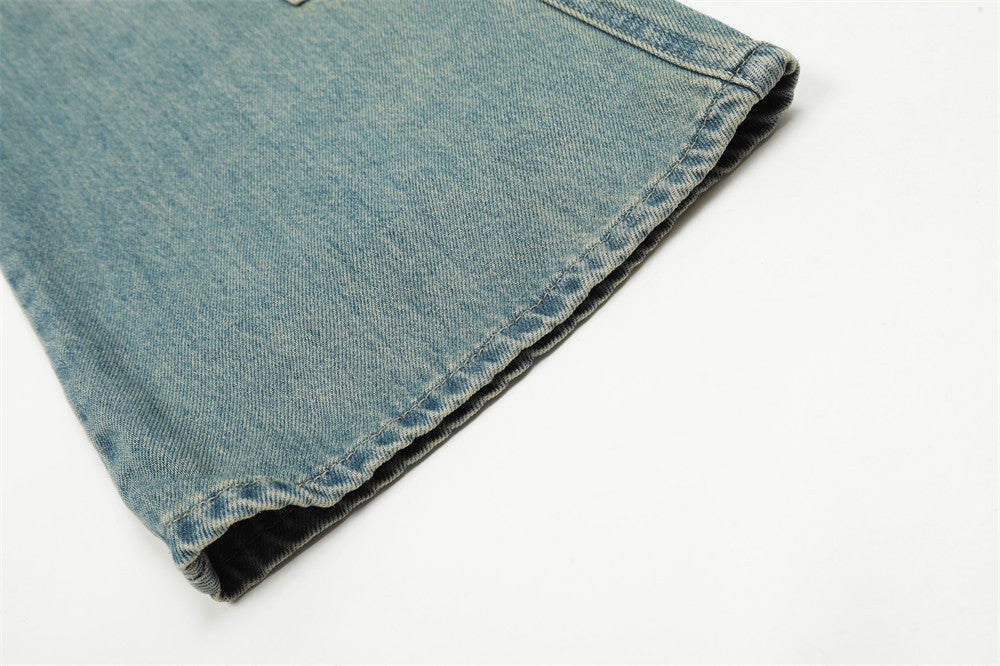 Fashion Personality Washing Denim Trousers Men