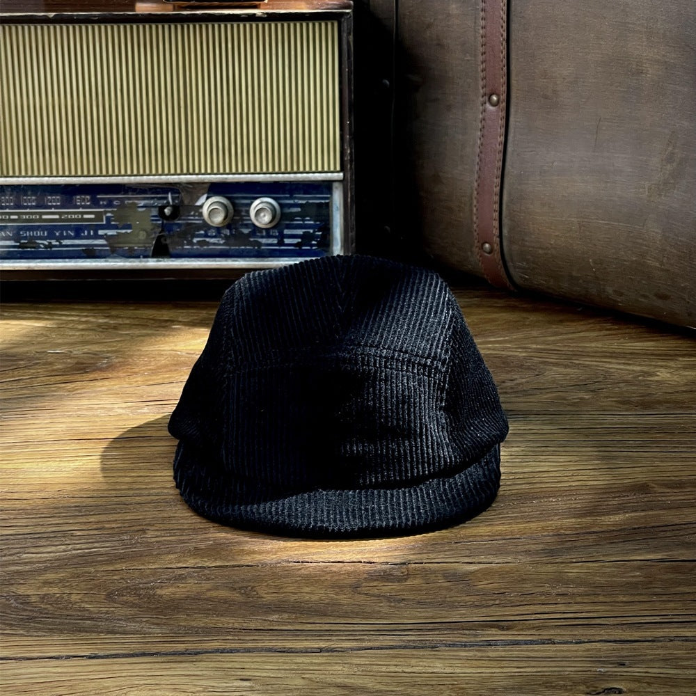 Men And Women Fashion Corduroy Flat-brimmed Baseball Hat