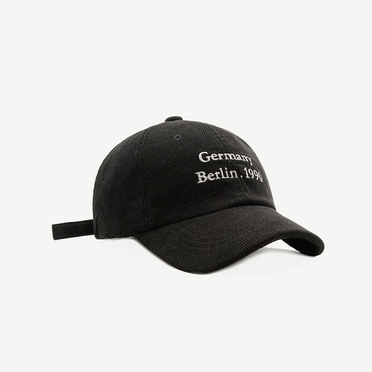 Men And Women Fashion Wide Eaves Corduroy Baseball Hat