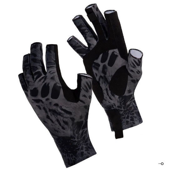Fishing Gloves Exposed Five Fingers Breathable Non-slip Sunscreen Men