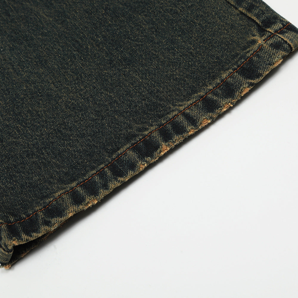 Fashion Horn Denim Trousers Men