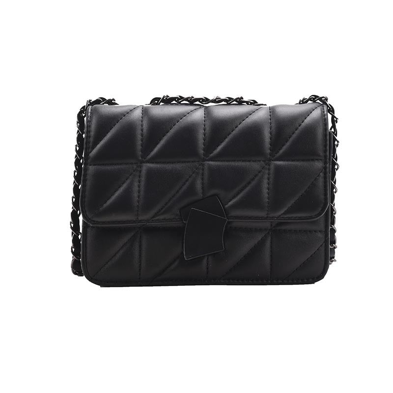 Small Fragrance Rhombus Chain Bag Shoulder Solid Color Messenger Small Bag