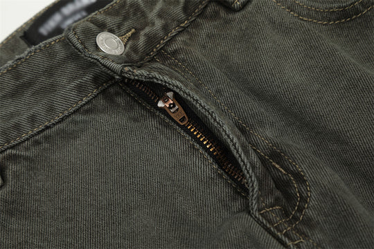 Worn Denim Straight-leg Trousers Men